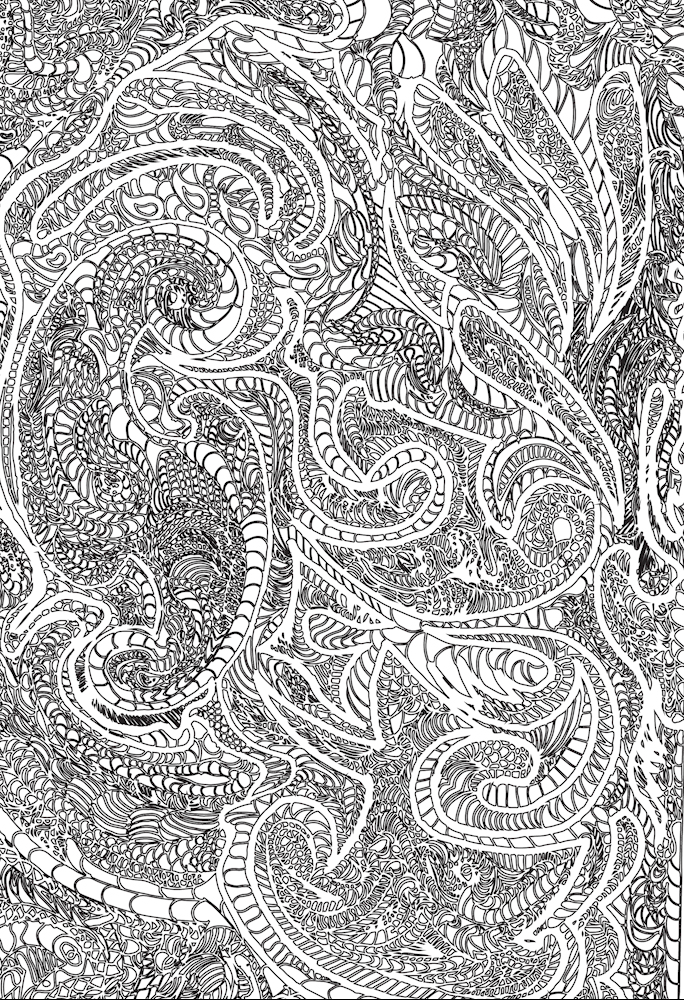 Download Ink Pattern - Drawn and Traced Illustrator Pattern Download - Blank Preview