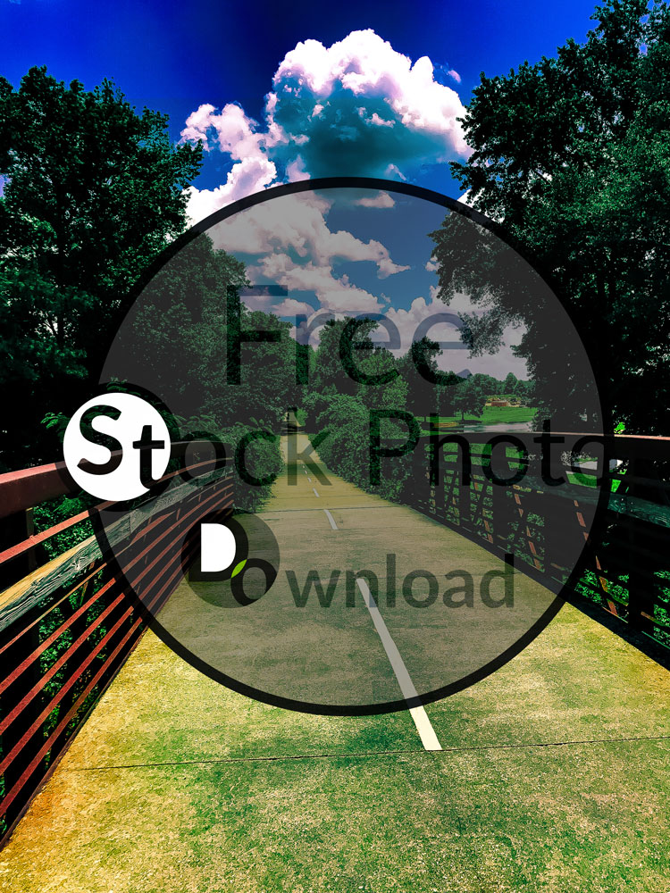 Download On a Silver Comet Bridge - Bike Trail Stock Photo Download - Brand Preview