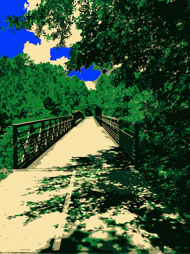 Download Silver Comet Bike Trail Flat Bridge - Bike Trail Stock Photo Download - Blank Preview